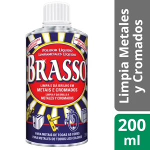 Limpiador Metales Y Cromados 200 Ml Brasso