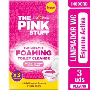 Espuma Activa Limpia Inodoro Pack 3 Unidades The Pink Stuff
